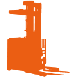 Stanf Up Reach Forklift Icopn Orange